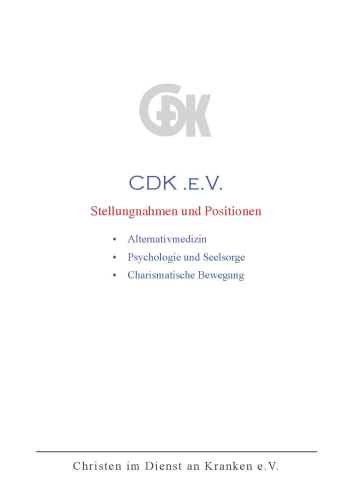 CDK e.V. Stellungnahmen und Positionen